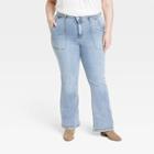 Women's Plus Size High-rise Anywhere Flare Jeans - Knox Rose Light Wash
