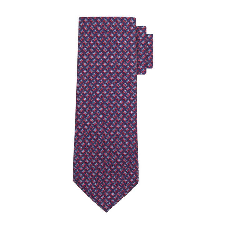 Men's Floral Print Butterfly Print Necktie - Goodfellow & Co Red One Size, Cherry Tomato