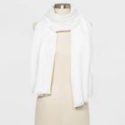 Women's Oblong Scarf - A New Day Cream One Size, Women's, Ivory
