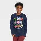 Boys' Roblox Piggy Characters Long Sleeve Graphic T-shirt - Blue