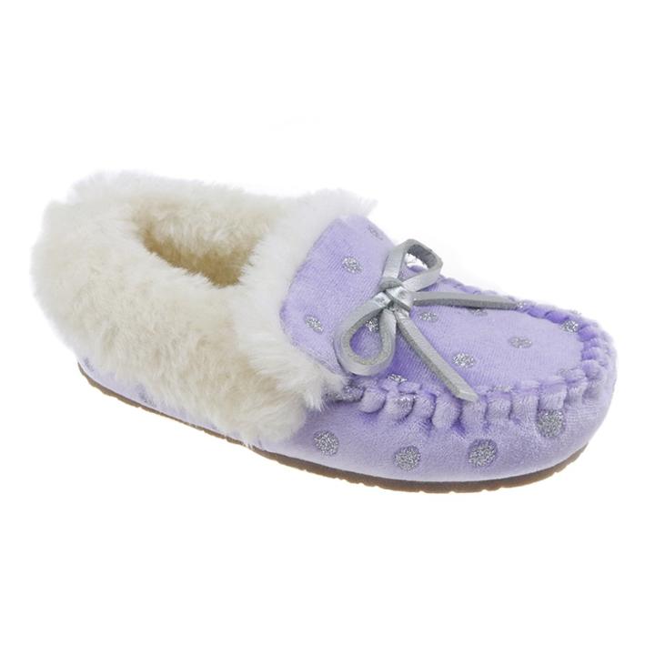 Toddler Girls' Moccasin Slippers - Cat & Jack Violet (purple)