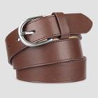 Women's Faux Leather Belt - A New Day Brown