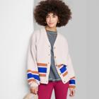 Women's Ascot + Hart Graphic Cardigan - Cream