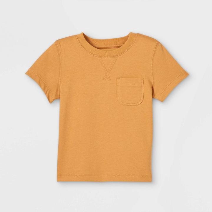 Toddler Knit Short Sleeve T-shirt - Cat & Jack Brown