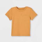 Toddler Knit Short Sleeve T-shirt - Cat & Jack Brown