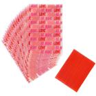 Wilton 20ct Plastic Valentines Mini Treat Bags Pink/red, Pink Red