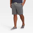 Men's 8 Big & Tall Regular Fit Fleece Shorts - Goodfellow & Co Charcoal Gray