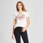 Women's Short Sleeve Nothing But Good Times Destructed Graphic T-shirt - Fifth Sun (juniors') Ivory