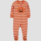 Carter's Just One You Baby Pumpkin Footed Pajama - Orange