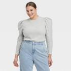 Women's Plus Size Sweatshirt - Who What Wear Gray