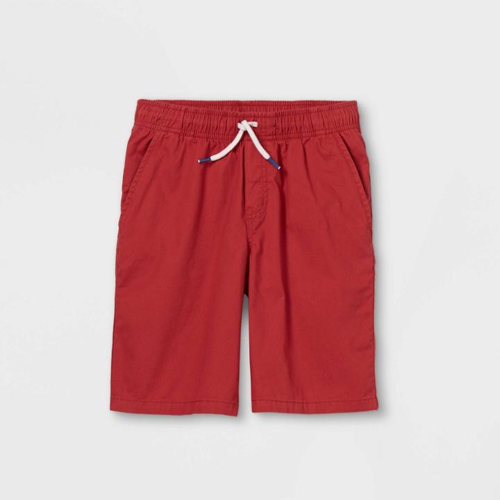 Boys' Woven Pull-on Shorts - Cat & Jack Red