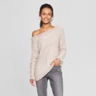 Women's Long Sleeve Chenille Low Back Pullover Sweater - Love @ First Sight (juniors')