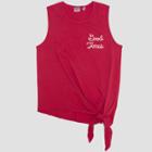 Junk Food Women's Mickey Mouse Good Times Embroidered Tank Top - Red