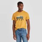 Men's Animal Print Standard Fit Short Sleeve Crew Neck Graphic T-shirt - Goodfellow & Co Gold