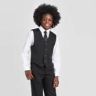 Oxford Boys' Sleeveless Tuxedo Suit Vest - Black L, Boy's,