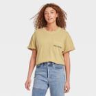 Mighty Fine Women's Big Island Aloha Short Sleeve Graphic T-shirt - Tan