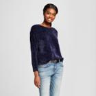 Women's Ribbed Chenille Pullover Sweater - Nitrogen Navy (blue)