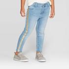 Oshkosh B'gosh Toddler Girls' Side Stripe Jeans - Gold 12m, Toddler Girl's, Blue