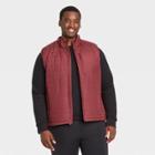 Men's Big & Tall Puffer Vest - All In Motion Maroon