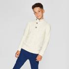 Boys' Long Sleeve Pullover Sweater - Cat & Jack Cream