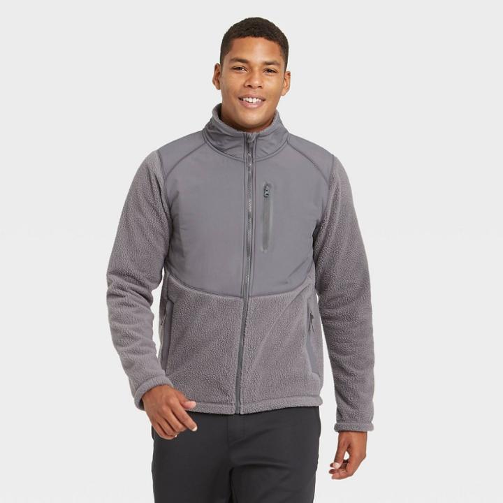 All In Motion Men's Sherpa Fleece Jacket - All In