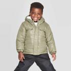 Toddler Boys' Camo Tech Fashion Jacket - Cat & Jack Green