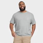 Men's Big & Tall Short Sleeve Hemp Cotton T-shirt - Goodfellow & Co Green