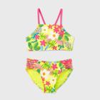 Girls' Summer Garden Floral Print Bikini Set - Art Class Yellow
