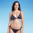 Shade & Shore Women's Embellished Strappy Triangle Bikini Top - Shade &
