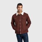 Men's United By Blue Recycled Sherpa-lined Shirt Jacket - Bitter Chocolate