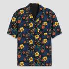 Men's Coca-cola Coke Tropical Camp Short Sleeve Graphic Button-down Shirt -