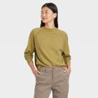 Women's Crewneck Light Weight Pullover Sweater - A New Day Green