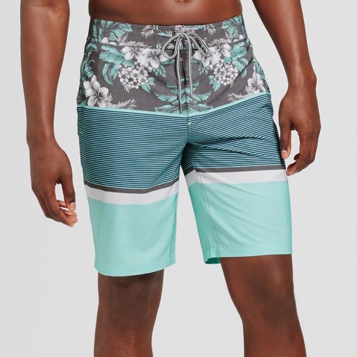 Men's Stoked Board Shorts 10 - Goodfellow & Co Aqua