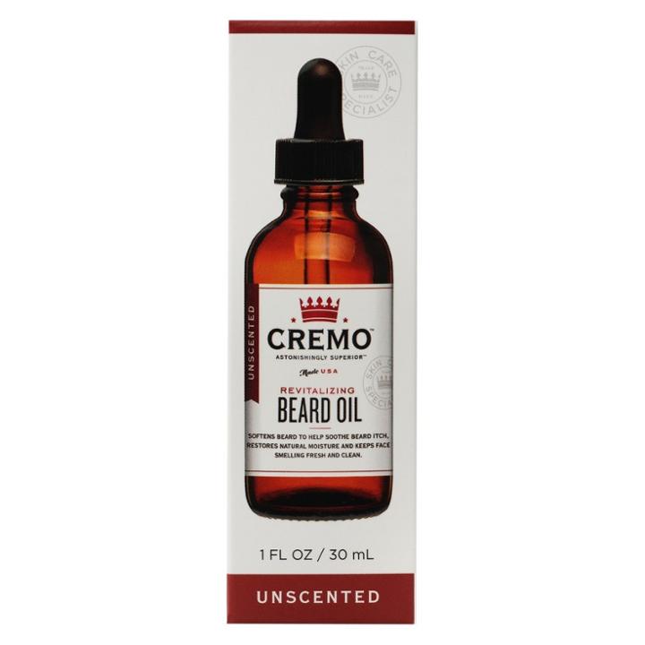 Cremo Unscented Revitalizing Beard Oil