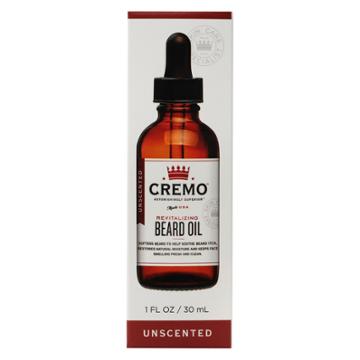 Cremo Unscented Revitalizing Beard Oil