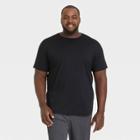 Men's Big & Tall Short Sleeve Soft Stretch T-shirt - All In Motion Black