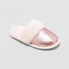 Girls' Zoie Flip Sequin Slide Slippers - Cat & Jack Pink