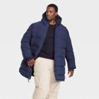 Men's Big & Tall Mid-length Puffer Jacket - All In Motion Navy