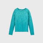 Girls' Seamless Long Sleeve T-shirt - All In Motion Deep Teal