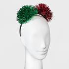 Target Pom Pom Headband - Red/green