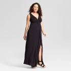 Maternity Knit Crossover Maxi Dress - Isabel Maternity By Ingrid & Isabel Black M, Infant Girl's