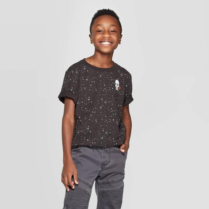 Petiteboys' Halloween Short Sleeve T-shirt - Art Class Black