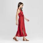Women's Striped Sleeveless V-neck Maxi Dress - Universal Thread Red