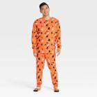 Men's Tall Halloween Family Pajama Set - Hyde & Eek! Boutique Orange