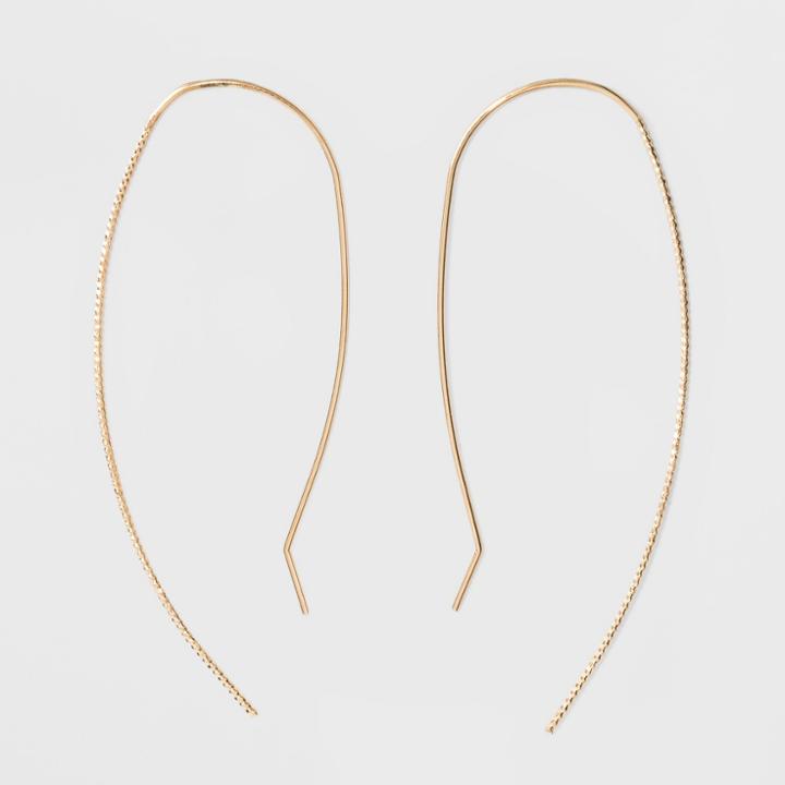 Wire Threader Earrings - A New Day Gold