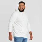 Men's Tall Regular Fit Fleece Pullover Hoodie Sweatshirt - Goodfellow & Co White