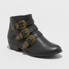 Girls' Blanche Buckle Fashion Boots - Art Class Black