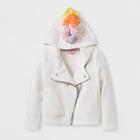 Toddler Girls' Unicorn Sweatshirt - Cat & Jack Cream 12m, Girl's, White
