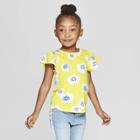 Toddler Girls' Cap Sleeve Blouse - Cat & Jack Yellow