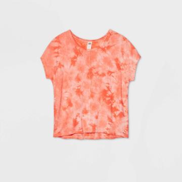 Women's Cozy Short Sleeve Top - Joylab Orange